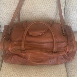 Classic Tan Leather Men's Bag